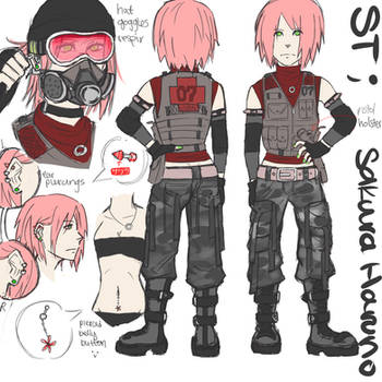 Sakura . AU Outfit