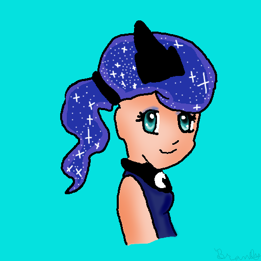 preteen human Princess Luna