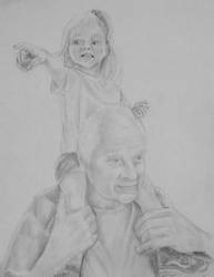 Grandpa and grand daughter
