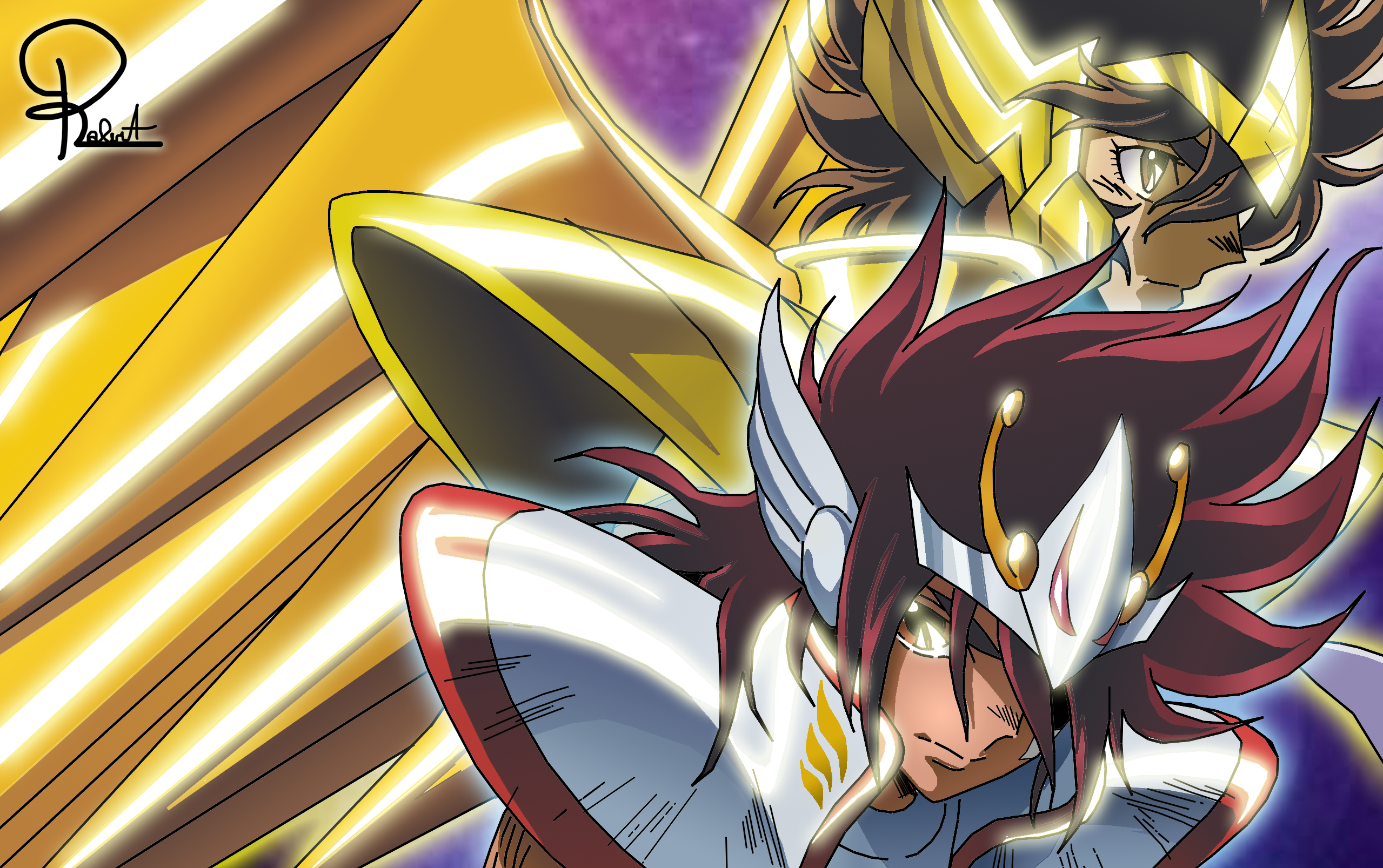 Seiya and Kouga - Saint Seiya Omega by Robert-Rojas on DeviantArt