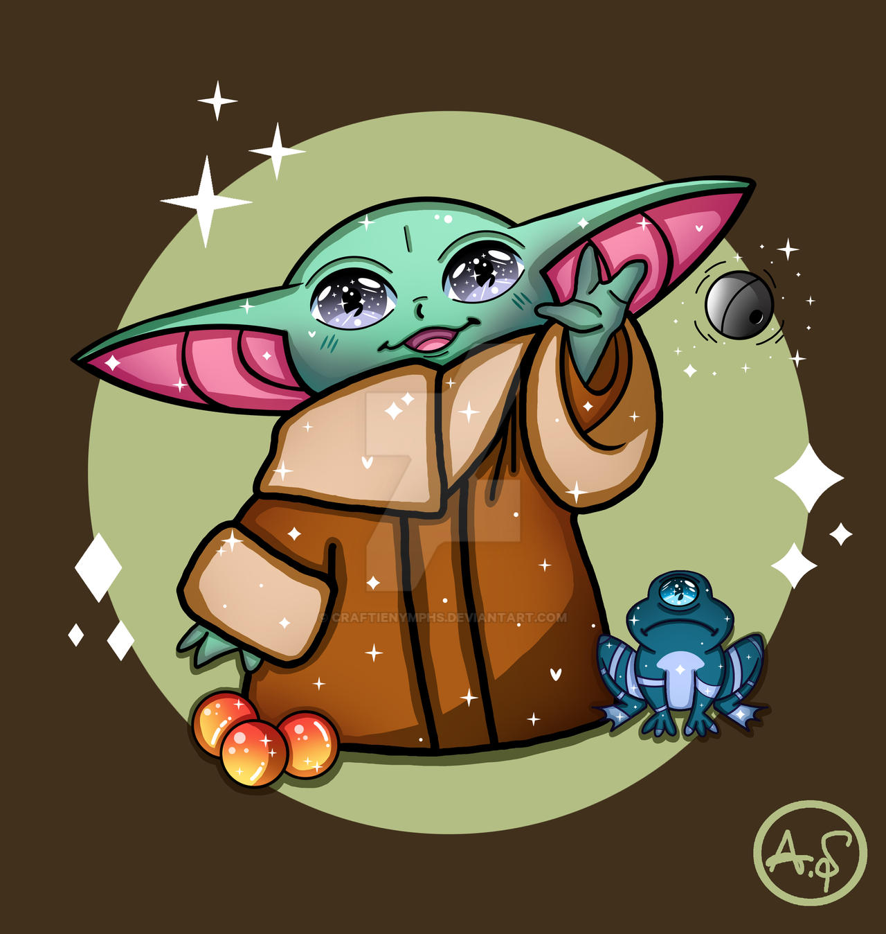 Grogu AKA Baby Yoda by CraftieNymphs on DeviantArt