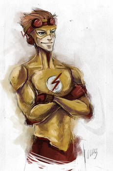 kid flash sketch