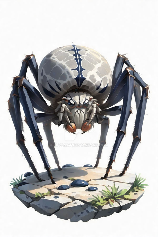 Spider on a stone by elvasat on DeviantArt