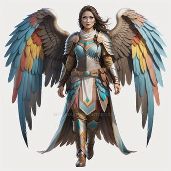 Turkic Female Winged Warrior