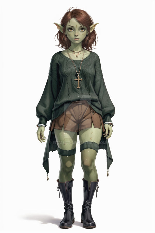 Goblinoid Irish Girl by elvasat on DeviantArt