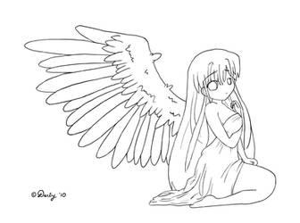 Fallen Angel: :Lineart