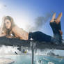 ''Soles on the Water'' - Giantess Cara Delevingne