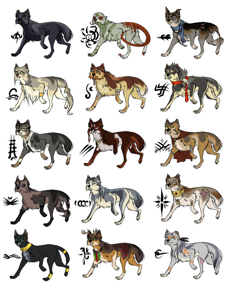 Werewolf The Apocalypse adoptables CLOSED by blackunia on DeviantArt