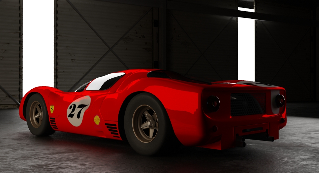 Ferrari P4 Back View