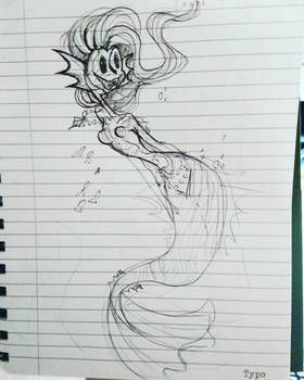 lil mermaid doodle