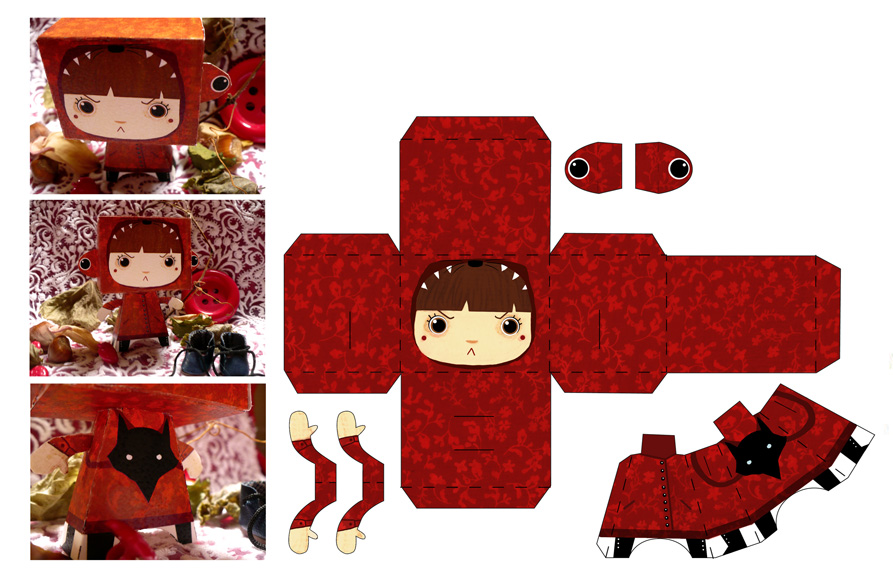 paperToys Little red riding..5