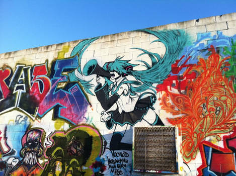 Hatsune Miku graffiti