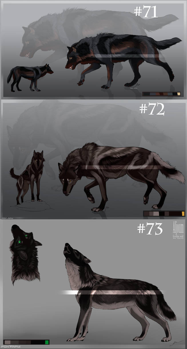 dark stack adopts of wolf 1/3 (CLOSED) by Foxapm on DeviantArt