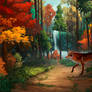 Cross path of autumn
