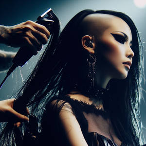 Japanese Metal Band Live Headshave on Stage