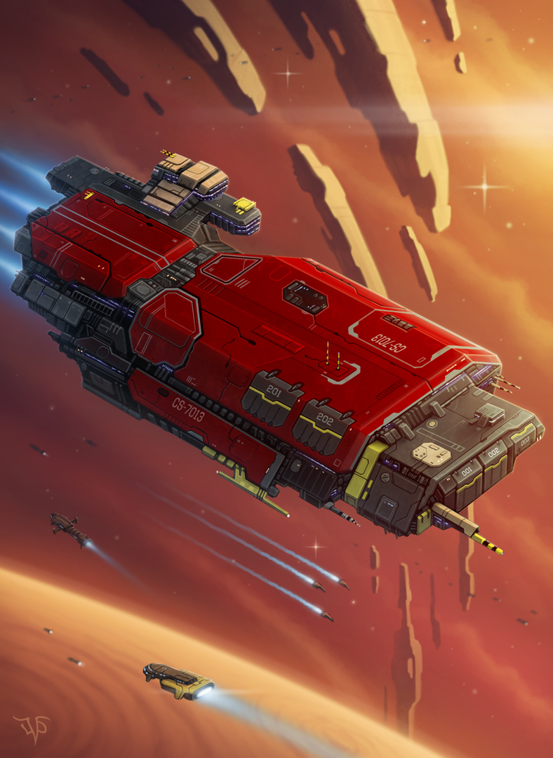 Cargo Ship by LeonovichDmitriy on DeviantArt