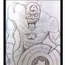 Captain America Marvel Zombies Sketch