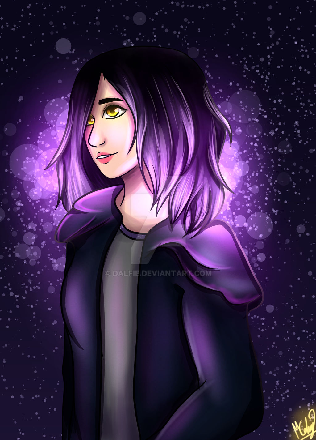 Girl With Glowing Hair Very Creative I Know By Dalfie On Deviantart