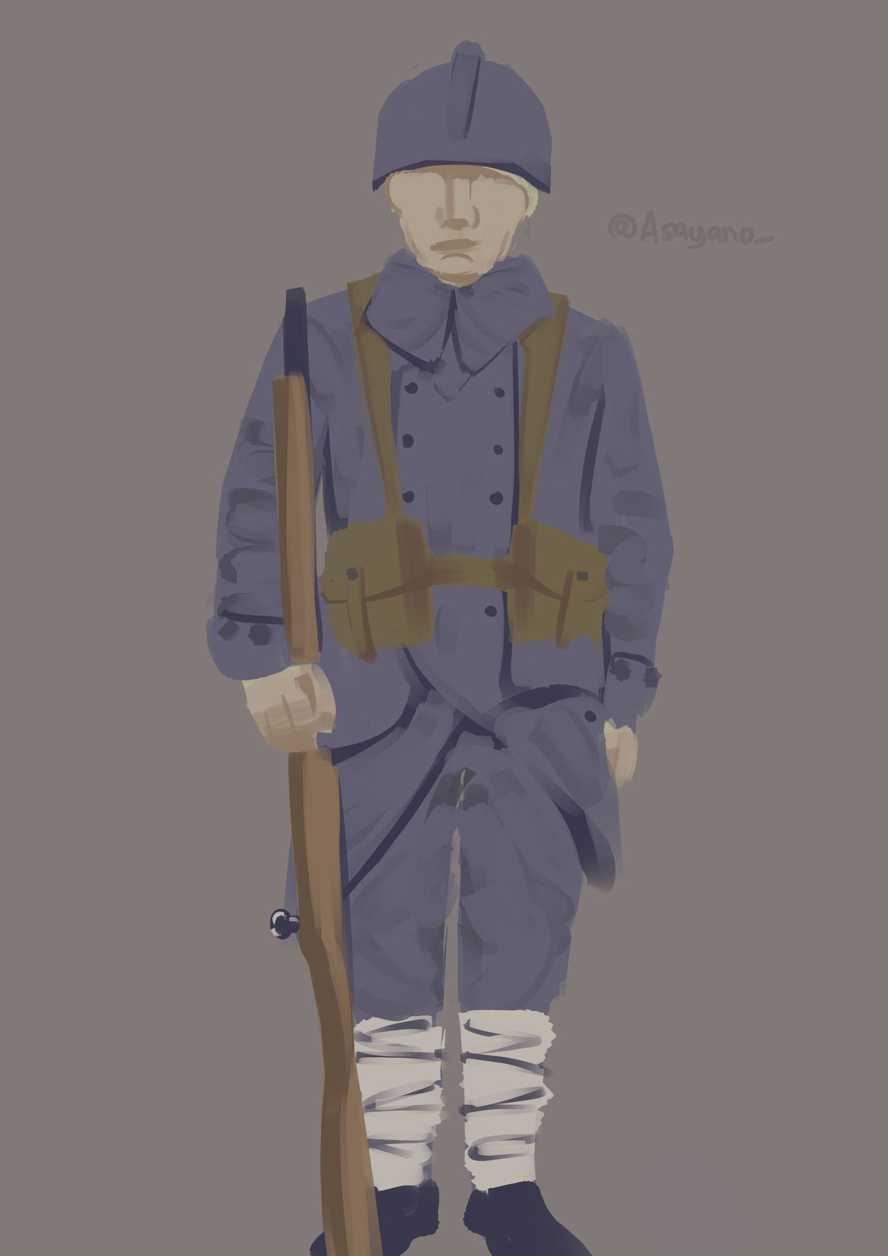 WW1 French Rifleman by AsayanoTangke on DeviantArt