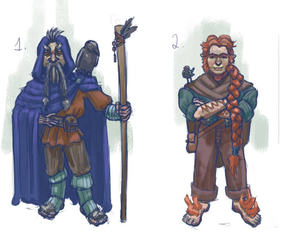 Halfling Riding A Rabbit The concept of the halfling character by AnatoliyRaven on DeviantArt