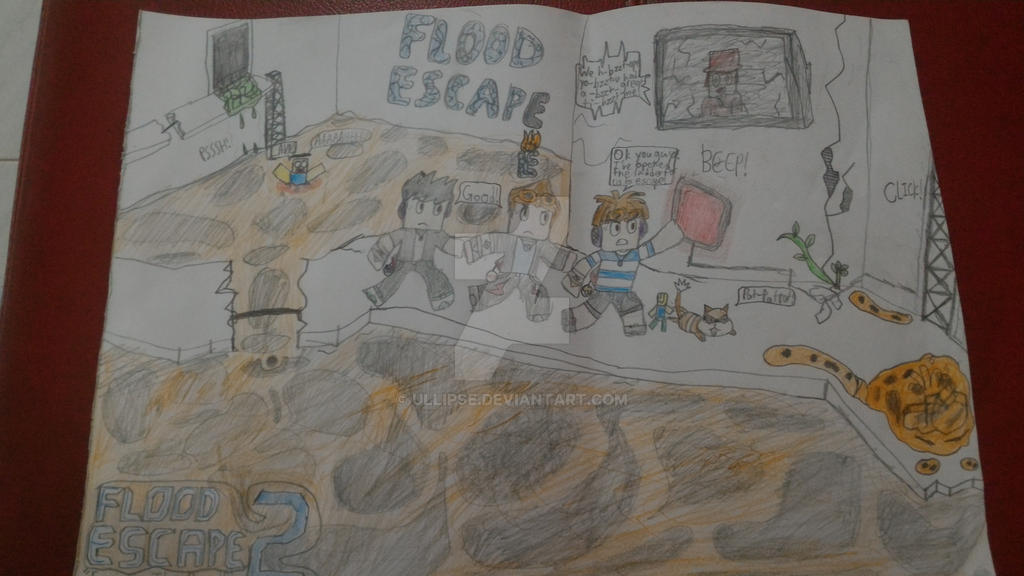 Flood Escape 2 Roblox Escaping The Past By Ullipse On Deviantart - roblox lava escape 2