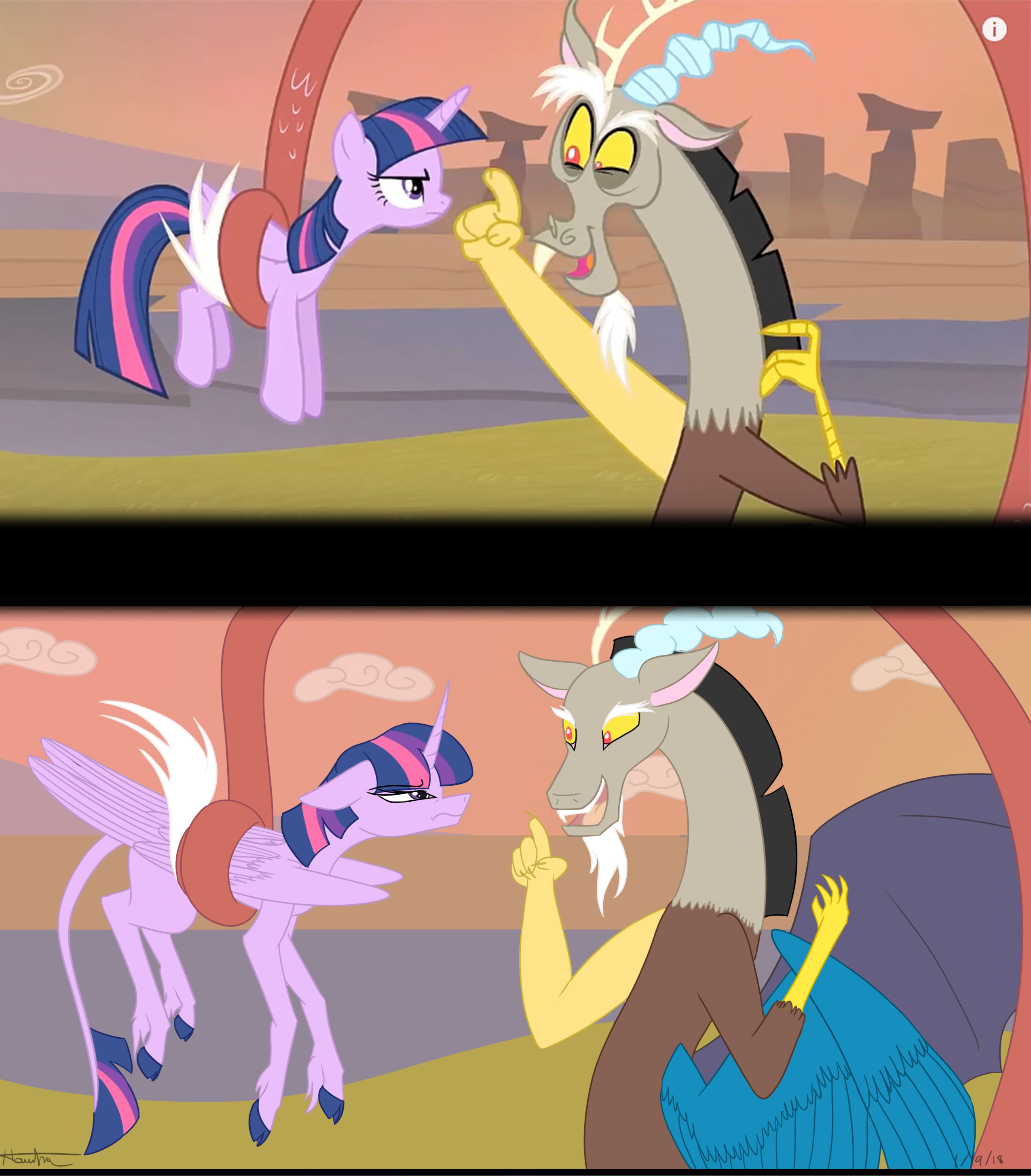 Mlp Comparisons Mlp Scene Redraw Comparison by Endilia17 on DeviantArt