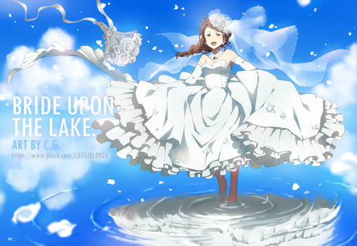 Bride upon the lake