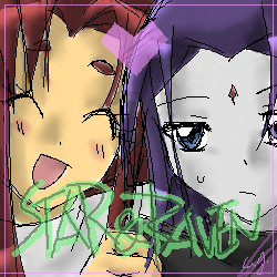 STARFIRE and RAVEN by CATGIRL0926 on DeviantArt