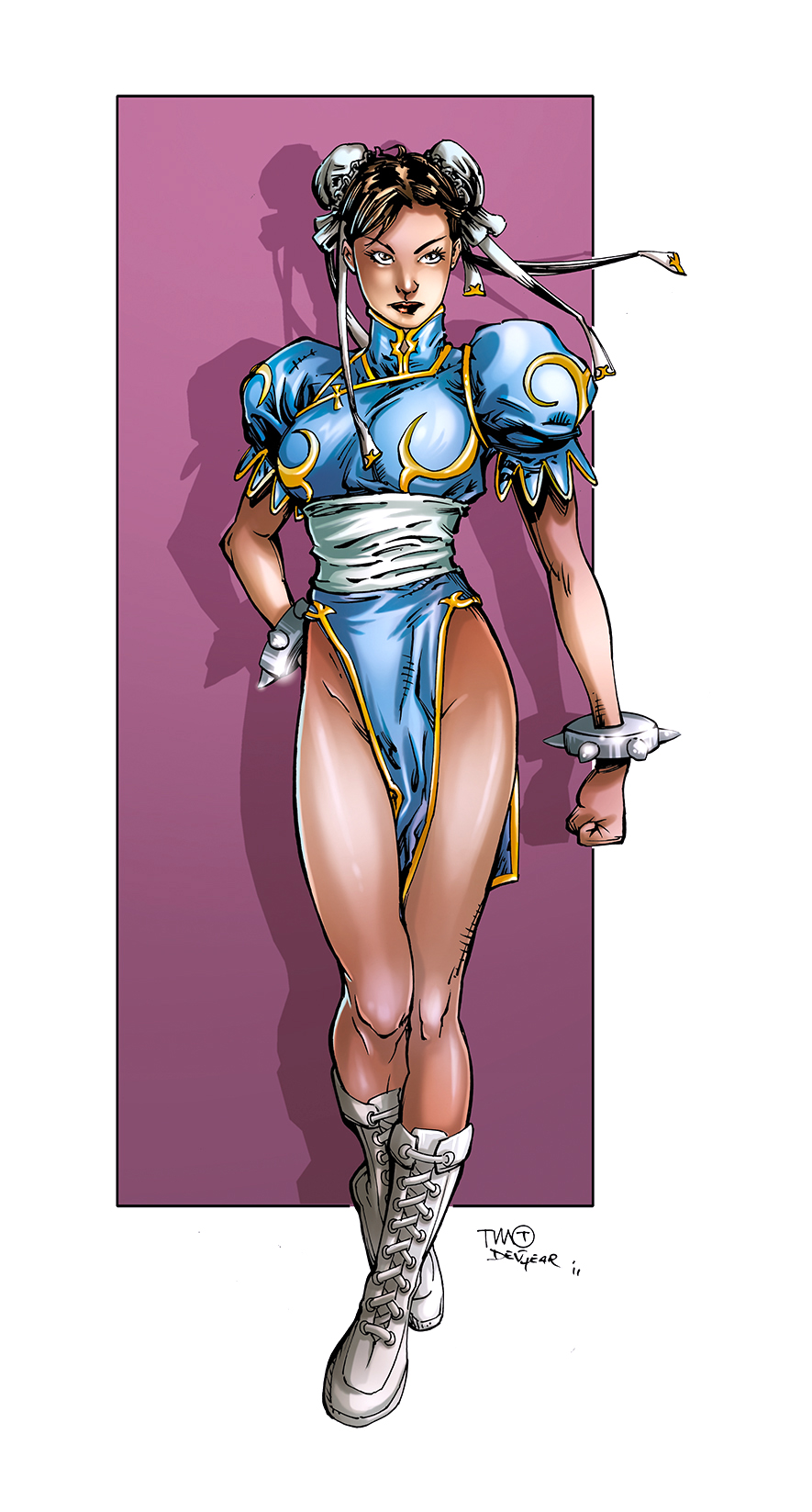 Chun Li - colored lineart 1