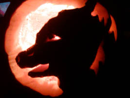 Wolf Pumpkin Carving 2