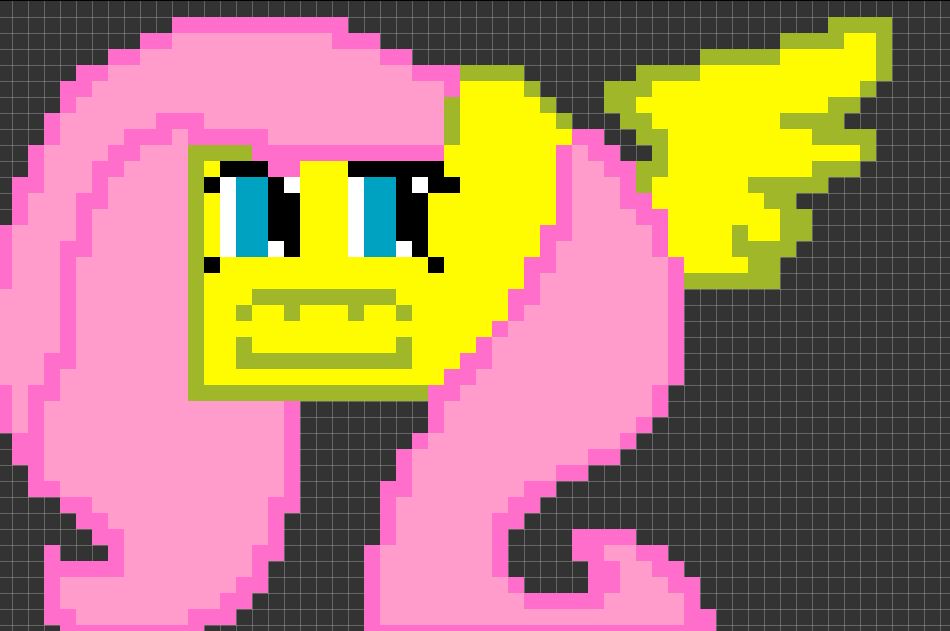 fluttershy pixel art by sketchnstuff on DeviantArt