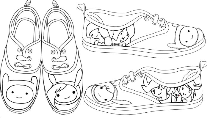 Adventure Time Shoes: Design