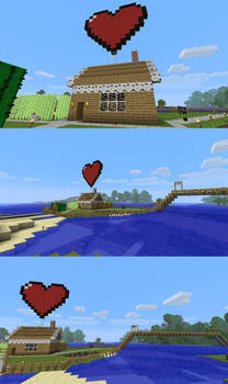 Minecraft heart house