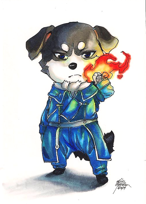 I LOOOVEE DOGS! Roy Mustang puppy + SPEEDPAINT!