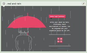 [ CB ] Red and Rain Code - gif BG