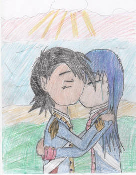 Ash and Dawn kiss