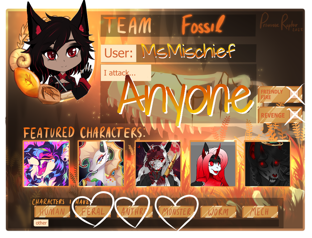 Team Fossil Art Fight 2025 by Mischief013 on DeviantArt