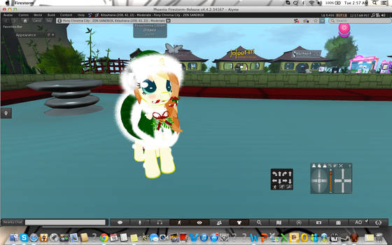 Chardonnay Pony in Christmas Outfit