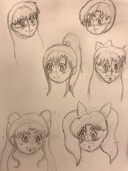 Sailor scouts headshots