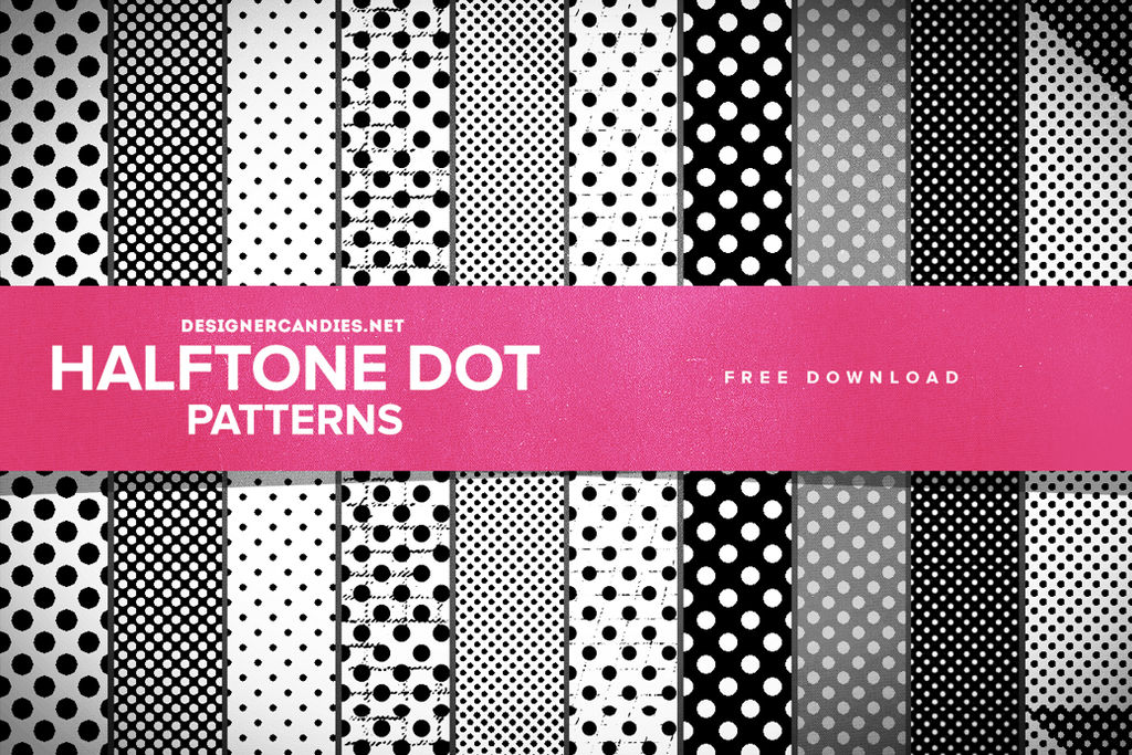 free halftone dot patterns for