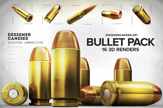 Free 3D Bullet Renders Pack