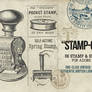 Stamp O Matic A Vintage Stamp and Seal Brush Set