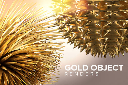 Free Gold Object Renders