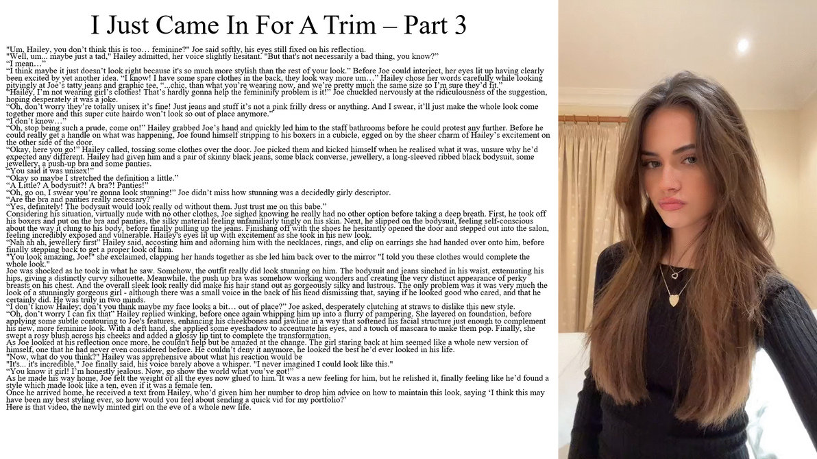 I Just Came In For A Trim - Part 3 (TG Caption) by thebobbobinson on ...