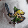 The Legend of Zelda: atacking link cross stitch