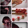 Cherry blossom hair stick