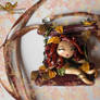 Polymer clay autumn fairy