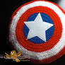Captain america shield, handmade pillow