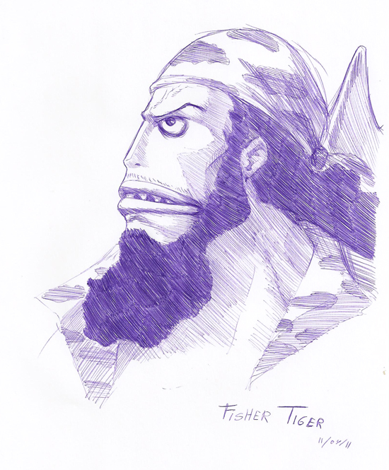 Fisher Tiger a tinta