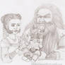 Gimli and his parents sketch